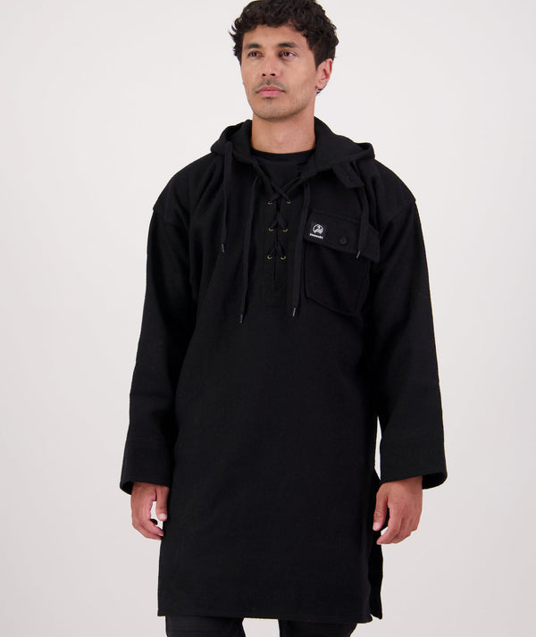Men's Original Wool Bushshirt with Lace-up Front