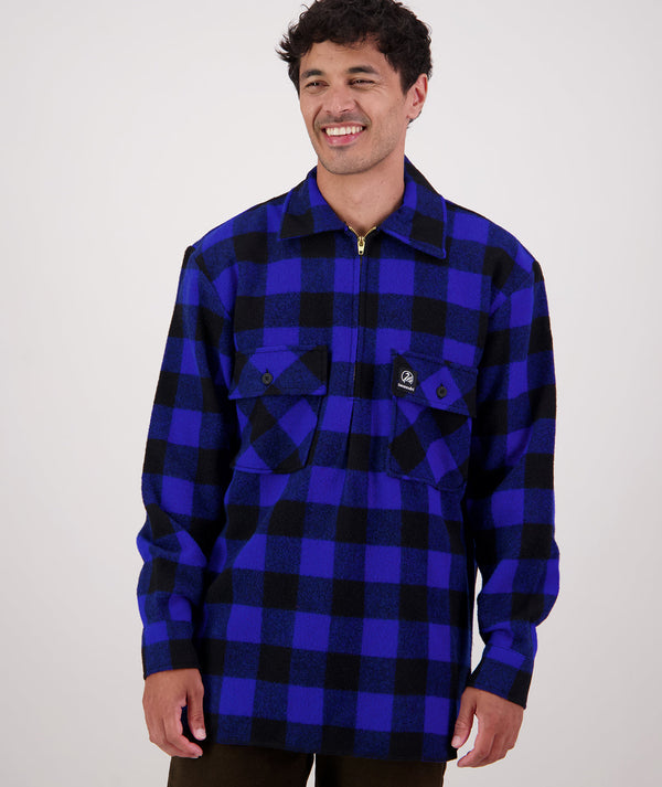 Men's Ranger Wool Bushshirt with Zip-up Front