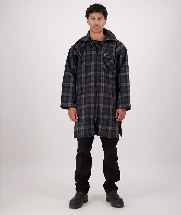 Men's Mosgiel Wool Bushshirt with Zip-up Front