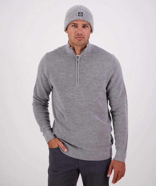 Men's Otahu River Quarter Zip Merino Knit
