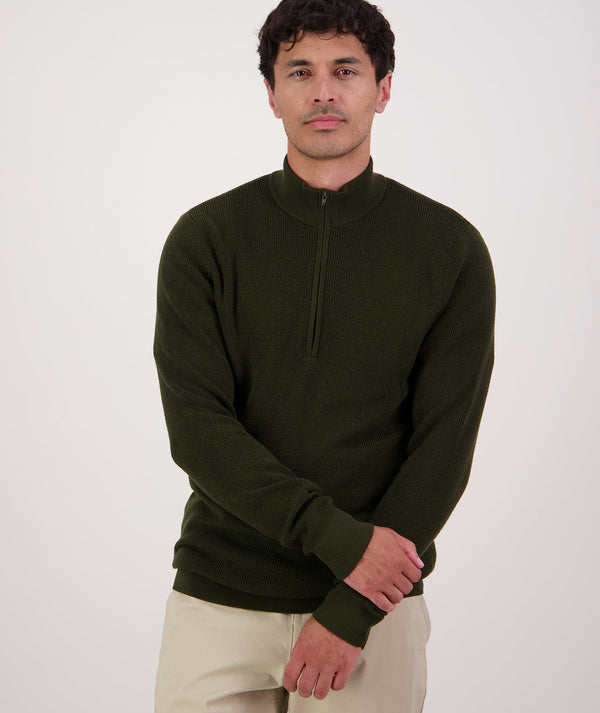 Men's Otahu River V2 Quarter Zip Merino Knit