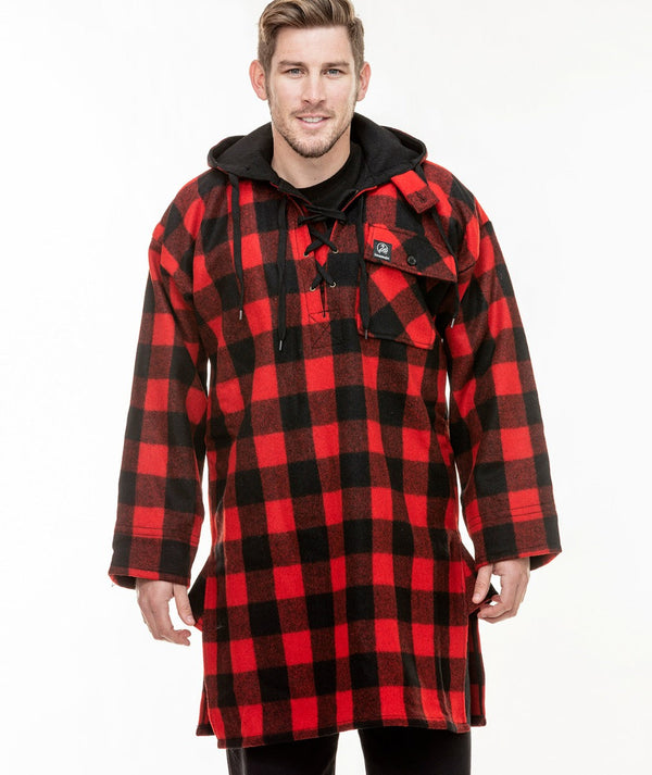 Men's Original Wool Bushshirt with Lace-up Front