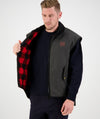 Men's Foxton Oilskin Gilet with Wool Lining